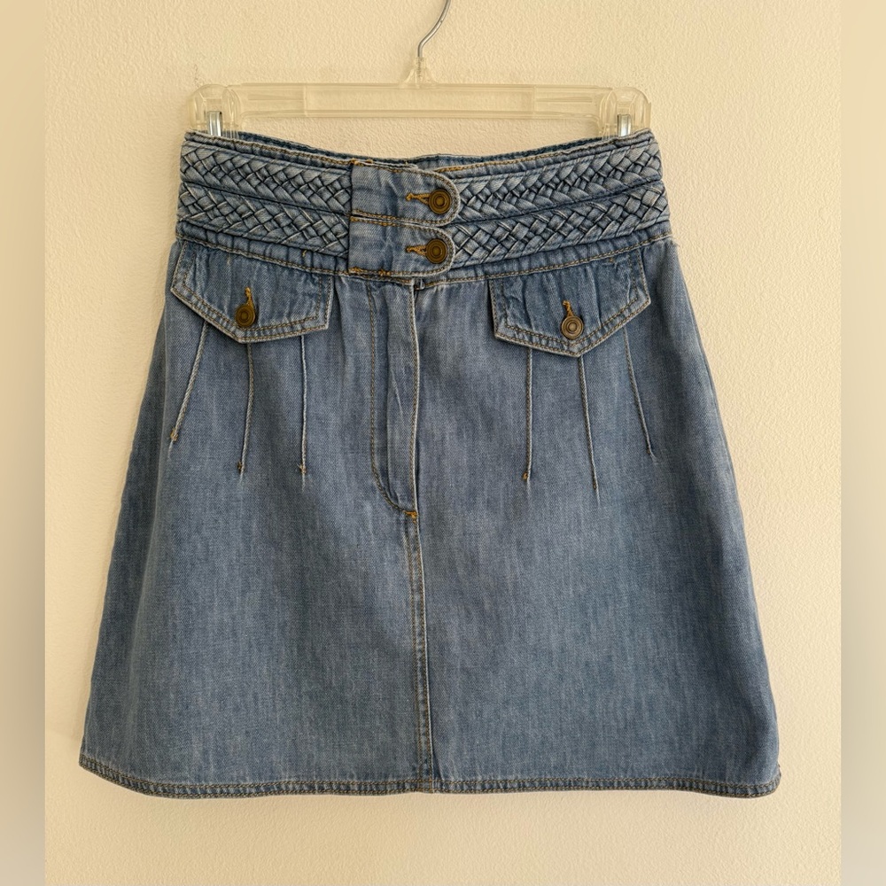 Free People Denim Mini Skirt